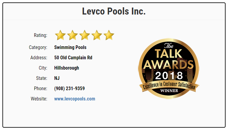 Levco Pools – Winner for Excellence in Customer Satisfaction for 208