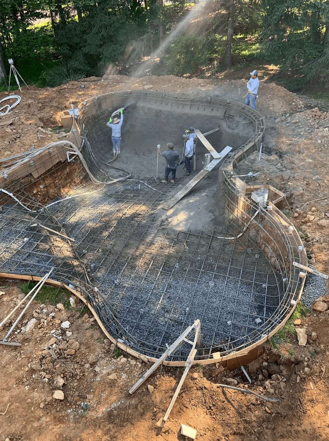 Levco Pools - Concrete Pool - construction in process
